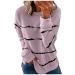 Odjoy fan blouse women casual casual tops sweatshirt office blouses women blouse loose long sweater business elegant tunic t shirt blouse round collar sweaters light purple s