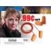 Pack of 10 3M 1110 Corded Foam Ear Plugs - Disposable Orange Polyurethane - 29 dB NRR for Noise Reduction - Buy Online on GoSupps.com