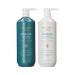ORLANDO PITA Moroccan Argan Oil Glossing Shampoo & Conditioner Set  Moisturizing  Softening  & Shine-Enhancing for Smoother  More Manageable  & Overall Healthier Hair  27 Fl Oz Each