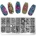 MWoot 3-Piece Nail Stencil Stamp Set - Geometry Lines & Marble Pattern Nail Art Plates for Stunning Manicure Designs - Buy Online on GoSupps.com