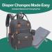 BabbleRoo Dark Grey Baby Diaper Bag/Backpack - Stylish & Functional Diaper Backpack for Parents | International Shipping Available - Buy Online on GoSupps.com