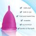 Blossom Menstrual Cup | Reusable Silicone Period Cup | Say Goodbye to Tampons | Large Violet Cup for Comfortable Menstrual Days - Buy Online on GoSupps.com