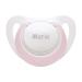 NUK Genius silicone pacifier with name size 1 0-6 months white/pink 1 piece 1 piece (1 pack) white / pink