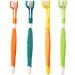 Dog Toothbrush 3 Sided Toothbrush 4PCS Triple Head Dog Toothbrushes for Dogs Dental Care with Soft Bristles Cleaning Brushes with Long Handle for Dog Cat Oral Dental Health - Buy Online on GoSupps.com