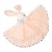 PRETYZOOM Towel Soothing Toys Calming Toy for Babies Teething Towels Sleeping Doll Toddler Pink
