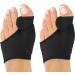 Bunion Corrector for Women and Men,2Pcs Orthopedic Bunion Splint,Bunion Toe Separators,Big Toe Straightener Pain Relief Bunion Corrector Day Night Support Hallux Valgus(Black)