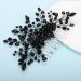 Kercisbeauty Black Beads Branch Hair Comb for Women Girls Wedding Bridal Black Hair Accessories - Buy Online on GoSupps.com
