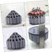 Healeved 1pc Grinding Head Storage Box Rotary Tool Nail Implements Nail File Bits Manicure Tools Holder Acrylic Display Risers Nails Nail Drill Organizer Holder Pe Base Cellular To Rotate - Buy Online on GoSupps.com