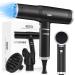 Hair Dryer Ionic Blow Dryer with Diffuser 1800W Hair Blow Dryer High-Speed Brushless Motor for Fast Drying Auto-Cleaning Constant Temperature Hairdryer with 3 Heat & 3 Speed & Cold Settings