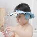 Baby Shower Cap Bath Hat Wash Hair Baby Shampoo Cap Newborn Shower Shield Cap Waterproof Kids Bath Head Ear Eye Protection Visor Hat Adjustable for Kids Toddler Infant Children Blue