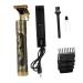 minkissy Electric Clippers Electric Trimmer Rechargeable Lint Shaver Cordless Hair Trimmer Hair Mustache Trimmer Hair Cutting Tool Hair Cutting Comb Aluminum Alloy Golden Clipper for Barber
