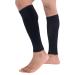 CompressionZ Calf Compression Sleeves (20-30mmhg) - Compression Socks for Shin Splints, Running, Nurses, Leg Pain & Pregnancy for Men, Women - Support Recovery and Improve Blood Circulation Black/Black Medium