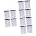 FOMIYES 12 Pcs Eyebrow Stickers Waterproof Stickers Makeup Brow Sticker Artificial Eyebrow Make up 4d Mold