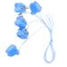 Ververt Touch DnaT collection box for babies milk tooth storage box 5 pieces blue plastic-toothed hen chains children's tooth organizer