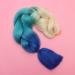 FRCOLOR Jumbo Braiding Hair Extensions Ombre High Temperature Gradient Braiding Hair Synthetic Pigtail Wig Braid (Beige Lake Blue Sapphire Blue) - Buy Online on GoSupps.com