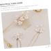 MAGICLULU 2 Sets Bridal Hairpin Bridal Hair Side Comb Vintage Hair Clips Pearl Hair Stick Rhinestone Hair Accessories Hand Decor Hair Chopsticks Tiara Wild Alloy Flower Arrangement Women's - Buy Online on GoSupps.com