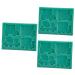 BESTonZON 3 Pcs Fudge Molds DIY Soap Mold Cake Fondant Silicone Molds for Candy Silicone Moulds Silicone Baking Mold Silicone Candy Molds Gum Cake Stencil Cookie Mold DIY Mould Car Chocolate 10.7*8.6 CMx3pcs Greenx3pcs