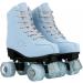XUDREZ SkyBlue Frosted High-top Roller Skates for Women/Girls US 8 - Beginner Classic Double-Row Design for Indoor/Outdoor Use - Buy Online on GoSupps.com