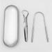 3PC U-Shaped Tongue Scraper Set - Dentist Approved Stainless Steel Tongue Cleaner for Adults & Children - Portable & Effective Oral Hygiene - Buy Online on GoSupps.com