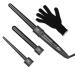 Culwad curling iron 3 in 1 curling iron set multifunctional interchangeable ceramic coating - with glove (REUSEABLE packaging)