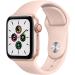 Apple Watch SE (GPS + Cellular, 40mm) - Gold Aluminum Case with Pink Sand Sport Band (Renewed) Gold Aluminum Case 40mm Pink Sand Sport Band