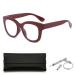 ZUKKY Oversized Reading Glasses for Women Men Blue Light Blocking Computer Spring Hinge Readers AM49 (Color : Red Size : 3.50x)
