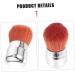 Angoily Mushroom Head Dust Brush Highlighter Brush Face Makeup Brush Nail Art Brush Shading Powder Applicator Liquid Makeup Shading Powder Brush Aluminum Tube Hair Brush Travel Portable - Buy Online on GoSupps.com