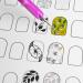 Nail Art Practice Book Beginner Manicure Training Drawing Cards Easy to Clean 12 Sheets Manicure Training Cards - Buy Online on GoSupps.com