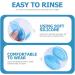 Minkissy Silicone Ear Covers 2Pcs - Waterproof Hair Dye Shield for Salon, Shower - Adult Blue - Buy Online on GoSupps.com