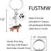 Ensianth Dog Keychain Gift | Perfect Puppy & Dog Lover Keyring | Paw Print Keychain for Dog Owners | Ideal Gift for Mom Dad & Shepherd Fans - Buy Online on GoSupps.com