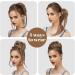 Hair Bun Hairpiece for Women Synthetic Elastic Messy Bun Hairpieces Curly Scrunchie Black Blonde Brown Chignon Band Updo Donut for Women Natural Fake Hair Hair Chignons(6H24B) - Buy Online on GoSupps.com