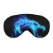 Silk Sleep Eye Mask with Adjustable Strap Black Blue Fire Dragon Art Eye Blindfold Covers Night Eye Shades Covers for Men & Women Nap Yoga Meditation Style(80) 1 Count (Pack of 1)