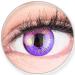 Funnylens Colored Contact Lenses Purple Anime Violet Circle Lenses Heroes Of Cosplay High Coverage No Prescription with Free Lens Case