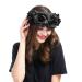 Black Rose Crown Hair Garland - Wedding & Festival Flower Wreath Headband | Bridal & Halloween Headpiece - Buy Online on GoSupps.com