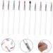 MUSISALY 10pcs Eye Shadow Brush Makeup Accessories Eye Smudge Brush Makeup Brush Face Wand Plastic Handle - Buy Online on GoSupps.com