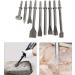 BTSHUB Pneumatic Chisel Set 9pcs Air Hammer Punch Chipping Bits Hammer Drill Tool for Tile Masonry Concrete Brick Stone Work - Buy Online on GoSupps.com