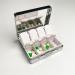Silver Vintage 7-Day Pill Box Organizer - Cute Travel Metal Pill Case with Mirror | 8 Compartments for Purse - Buy Online on GoSupps.com