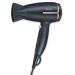 Beurer HC25 Ionic Hair Dryer for Travel with Voltage Switch 1600W Anti Frizz Blow Dryer  Foldable Handle  Lightweight Styler  Nozzle Attachment  Storage Bag  Black and Rose Gold Black/Rose Gold