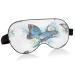 WELLDAY Sleep Mask Butterfly Floral Night Eye Shade Cover Soft Comfort Blindfold Blockout Light Adjustable Strap for Men Women