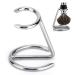 Brush stand - razor stand stainless steel silver stand for shaving brush razor