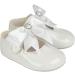Baypods Baby Girls Soft Soled Pre Walker Shoes Diamante Bow - White Patent - Buy Online on GoSupps.com