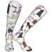 Shop Poodles White Compression Socks for Men & Women - 15-20 mmHg Circulation Support for Running & Cycling - Buy Online on GoSupps.com
