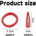 60-piece Set Of Red Hairbands With 20 Red Hairpins Elastic Hairbands Replacement Hairbands Red Headbands Elastic Rubber Bands Simple Hair Accessories Suitable For Ponytails And Braids - Buy Online on GoSupps.com