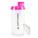 Protein Shaker 700 ml "Heaven" leak -proof BPA freely with a clickable sieve & scale for creamy whakes Gym Fitness cups for isolates & sports concentrates egg whites original in white pink white pink 700 ml