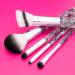 MODA Smoke Show 5pc Full Face Makeup Brush Set | Powder Blender Shader Smoky Eye & Lip Brushes - Black | International Shipping Available - Buy Online on GoSupps.com