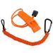 GZZTORES Boat Kill Switch Lanyard with Safety Whistles Replacement for Marine Boat Outboard Emergency Stop Lanyard Cord Replace 8m0092850 15920T54 54 Inch/137 Long Orrange