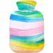Naanle 1L Watercolor Hot Water Bottle with Cover - Pain Relief & Heat Therapy - Transparent Design for Comfort - Buy Online on GoSupps.com