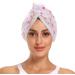 Pink Watercolor Crown Dry Hair Cap - 2 Piece Quick Dry Towel Set | Super Absorbent & Soft Headband - Buy Online on GoSupps.com
