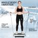 Vibration Plate Exercise Machine with Remote Control & Resistance Bands - Black & White - Buy Online on GoSupps.com