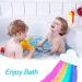 TEEROVA Rainbow Bath Bombs Gift Box Wrapped - Colorful Rainbow Cloud SPA Bath Bombs Float on Water&Release Vivid Rainbow Color Moisturize Dry Skin - Buy Online on GoSupps.com